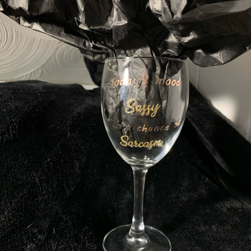 decorative wine glasses
